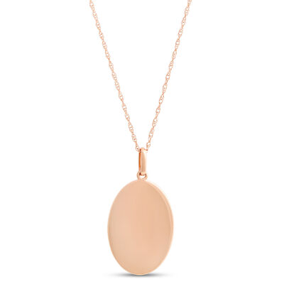 Oval Shaped Paw Pendant with Diamonds, 14K Yellow Gold