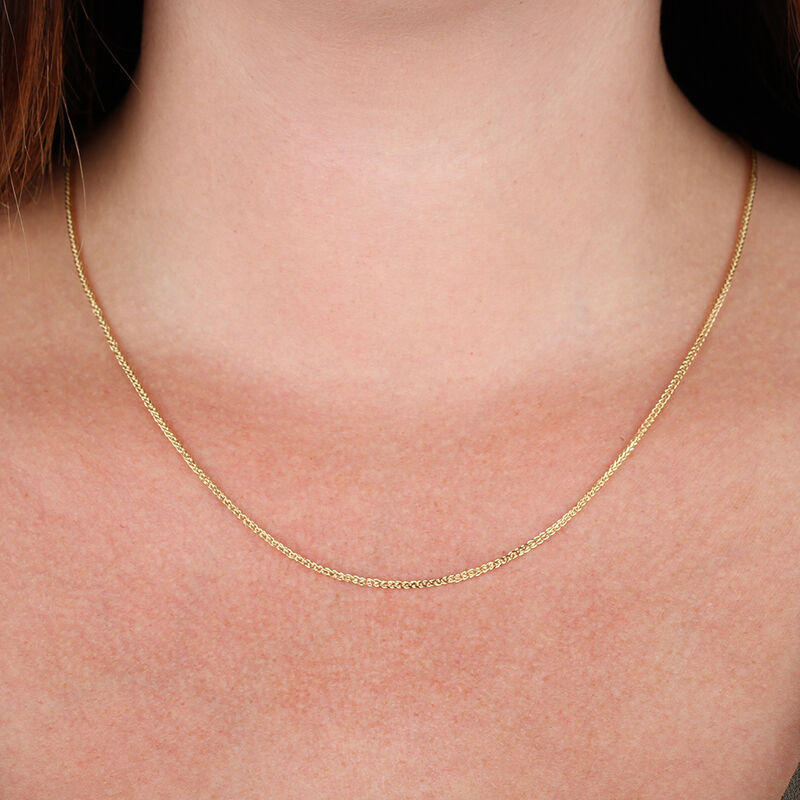 Square Wheat Chain 14K, 20" image number 1