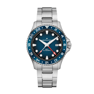 Hamilton Khaki NavyScuba Auto GMT Blue Dial Watch, 43mm