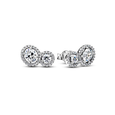 Pandora Embracing Halo Stud Earrings