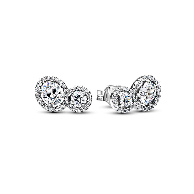 Pandora Embracing Halo Stud Earrings image number 0