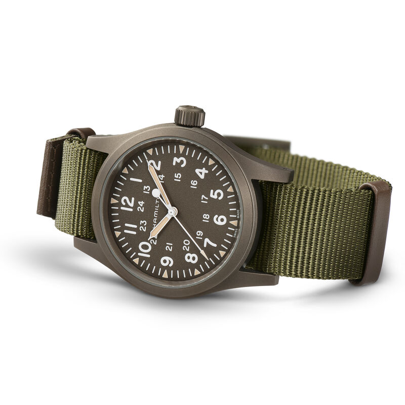 Hamilton Khaki Field Mechanical Green Dial Watch, 38mm image number 2