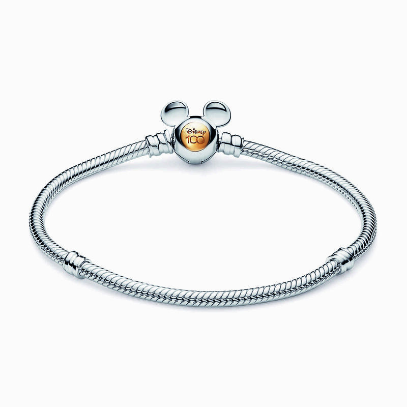 Pandora Disney 100th Anniversary Moments Snake Chain Bracelet image number 1