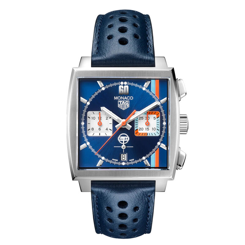 TAG Heuer Monaco Gulf Watch Blue Square Dial, 39mm image number 0