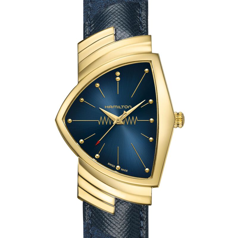 Hamilton Ventura Quartz Blue Dial Watch, 32.3mm x 50.3mm image number 0