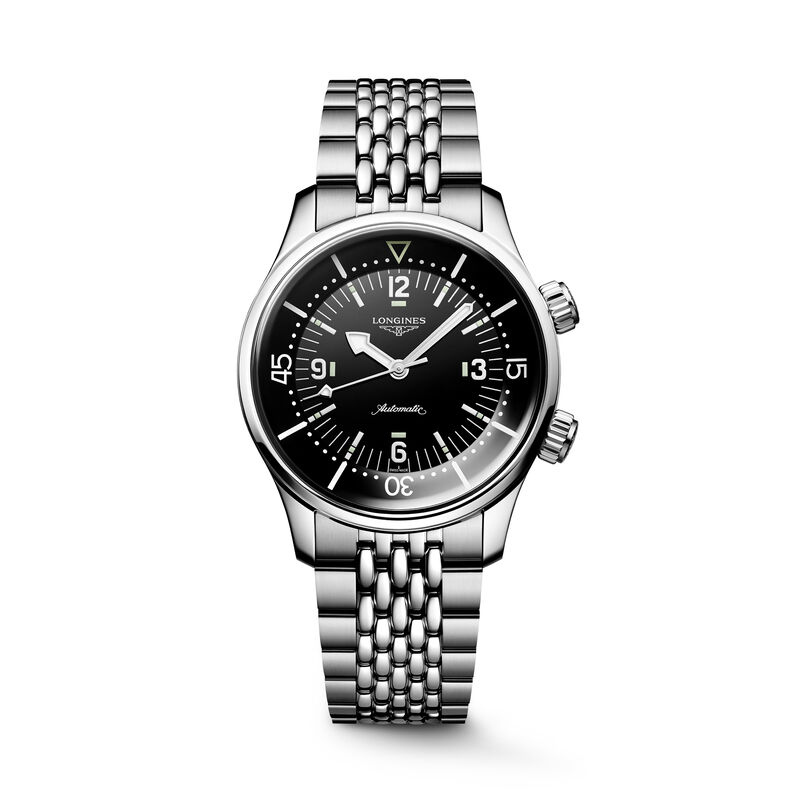 Longines Legend Diver Black Dial Watch, 39mm image number 0