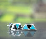 Lisa Bridge Turquoise &  Black Onyx Earrings