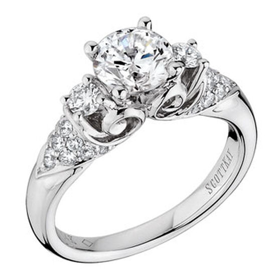 Scott Kay Noblesse Diamond Semi-Mount Ring 14K - SOC ...