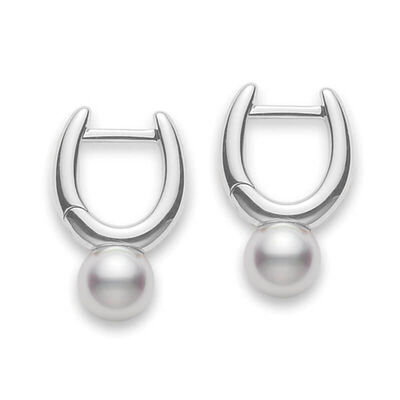 Mikimoto Classic Elegance Akoya Cultured Pearl Earrings 18K