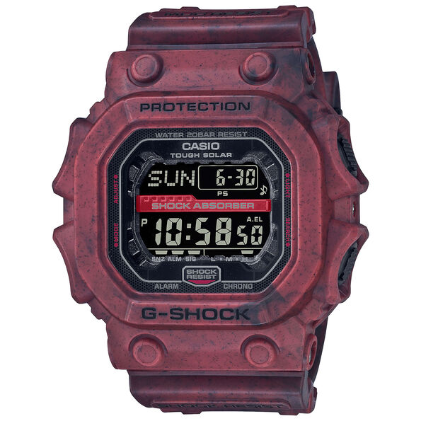 G-Shock GXW-56 Series Watch Black Dial Red Case, 55.5mm