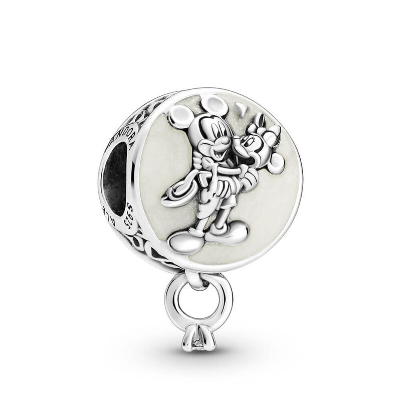 Pandora Disney Mickey Mouse & Minnie Mouse Eternal Love Enamel & CZ Charm image number 0