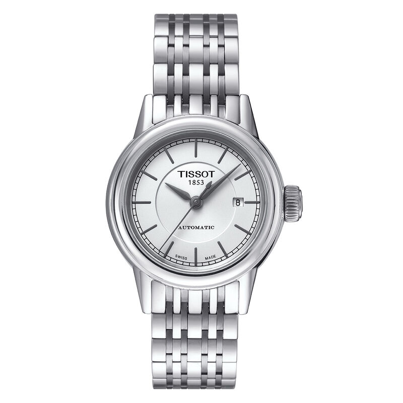 Tissot Carson Automatic Lady White Dial Steel Watch, 29.5mm image number 0