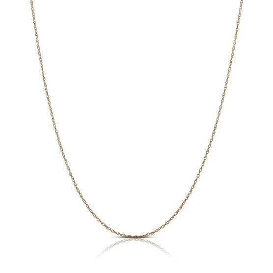 Rose Gold Rope Chain 14K, 18"