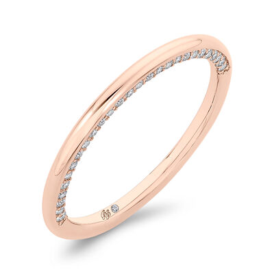 Bella Ponte Rose Gold Diamond Band 14K
