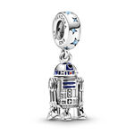 Pandora Star Wars R2-D2 Enamel & CZ  Dangle Charm