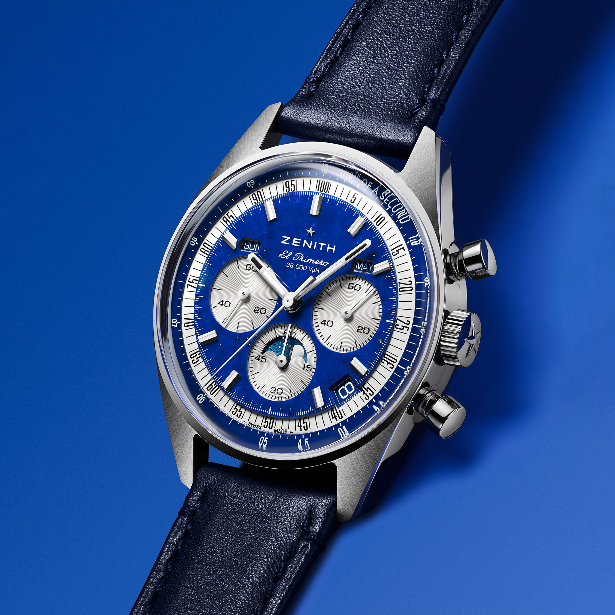 Zenith Chronomaster Original Lapis Lazuli Blue Dial Watch, 38mm