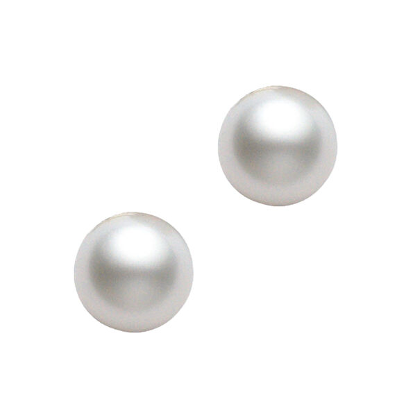 Mikimoto Akoya Cultured Pearl Earrings 7.5mm, AAA, 18K