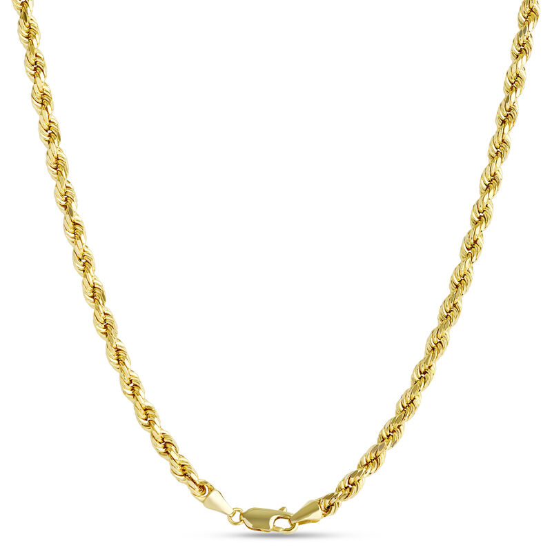 Rope Chain Necklace, 14K Yellow Gold image number 1