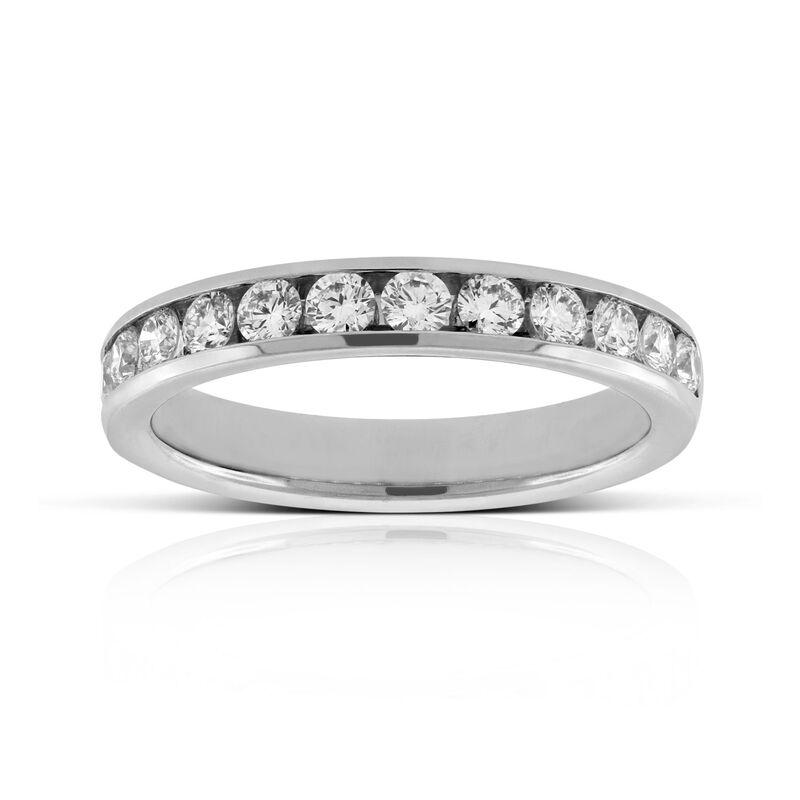 Channel Set Diamond Ring in Platinum, 3/4 ctw. image number 0