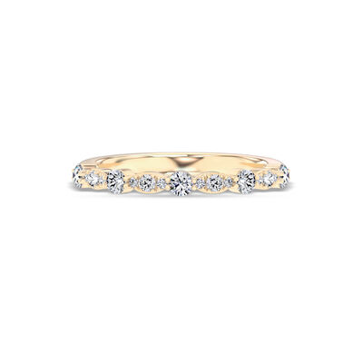 Classic Round Diamond Anniversary Band, &frac14; Carat Total Weight, 14K Yellow Gold