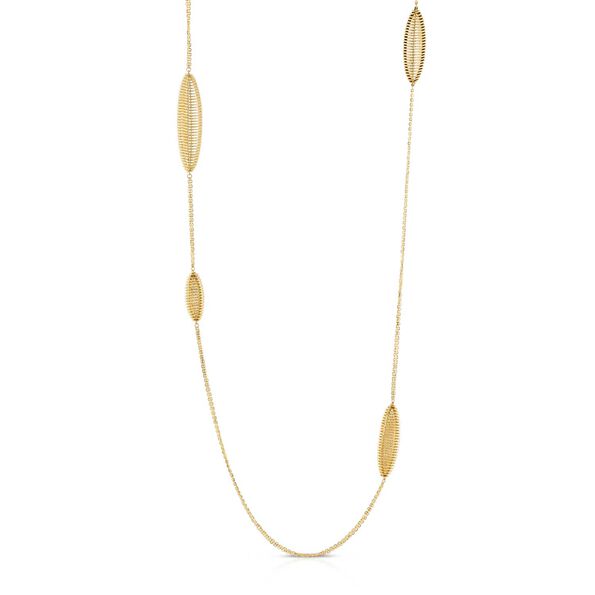 Toscano Coiled Stations Necklace 14K, 32"