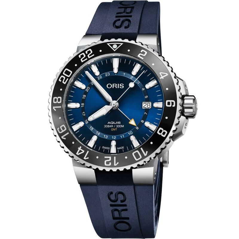 Oris Aquis GMT Date Blue Dial Watch, 43 mm image number 0