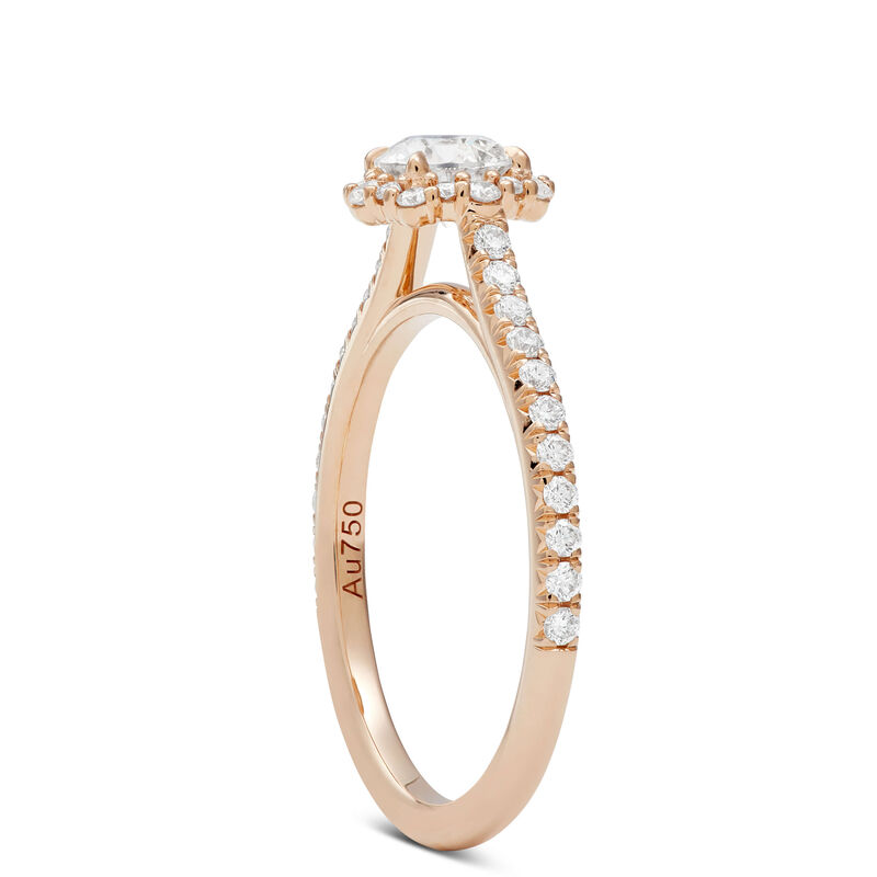 De Beers Forevermark Floral Halo Diamond Engagement Ring 18K image number 1
