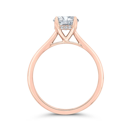Bella Ponte Rose Gold Engagement Ring Setting 14K - BX0013E-44P-1.00 ...