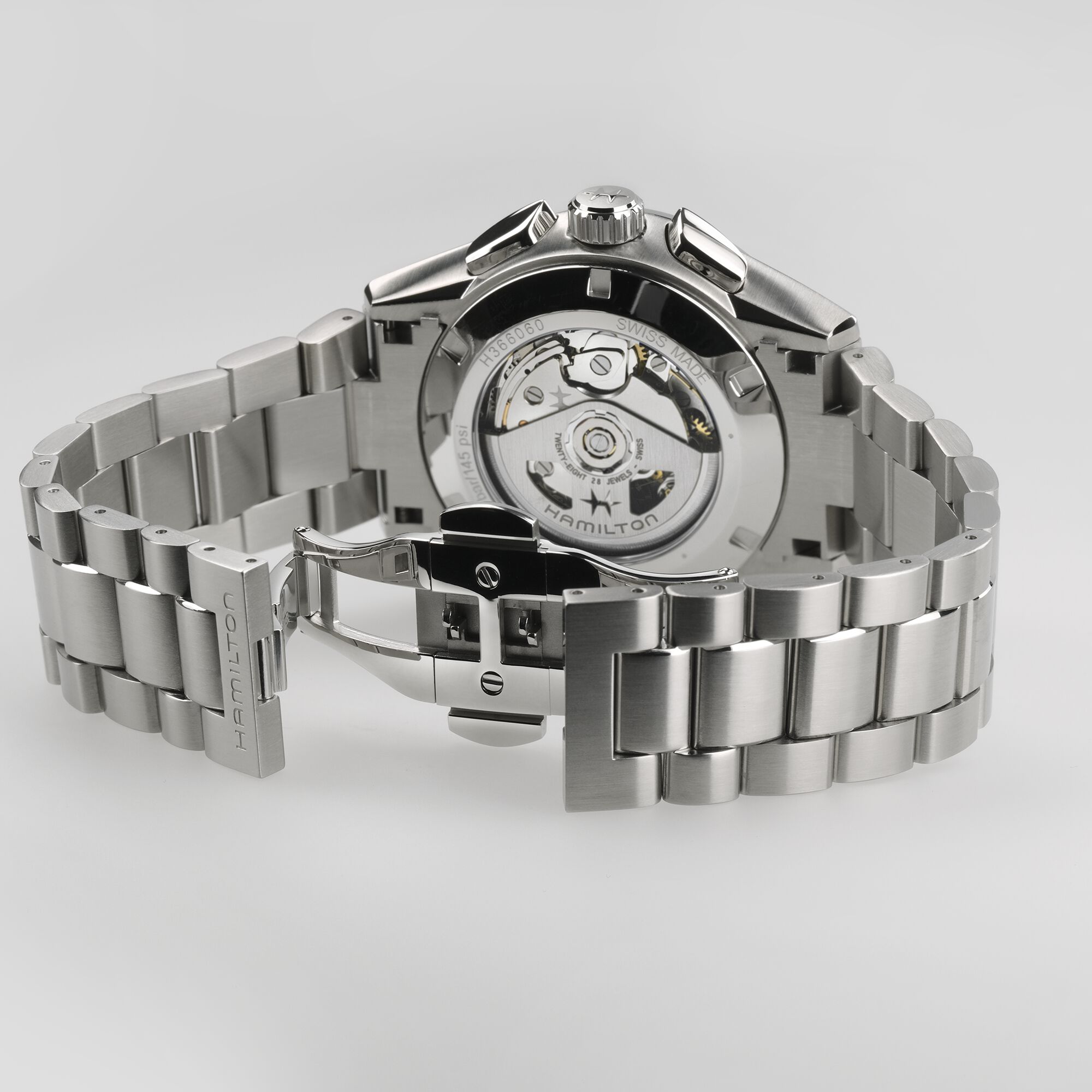 Hamilton Jazzmaster Performer Auto chrono White Dial Watch, 42mm