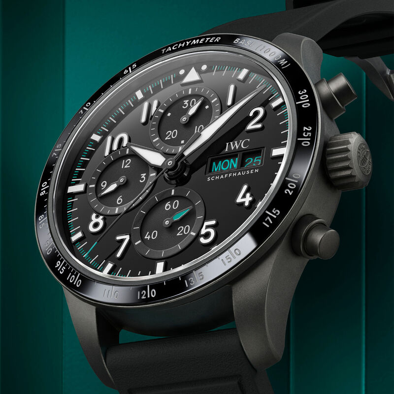 IWC Pilot&rsquo;s Watch Performance Chronograph 41 Mercedes-AMG PETRONAS Formula One&trade; Team Black Dial Watch, 41mm image number 3