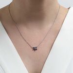 Lisa Bridge Sapphire & White Topaz Starfish Necklace
