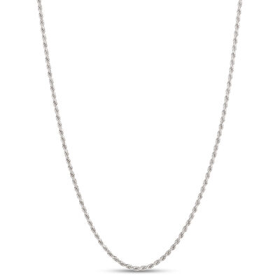 Toscano Rope Link Necklace, 14K White Gold