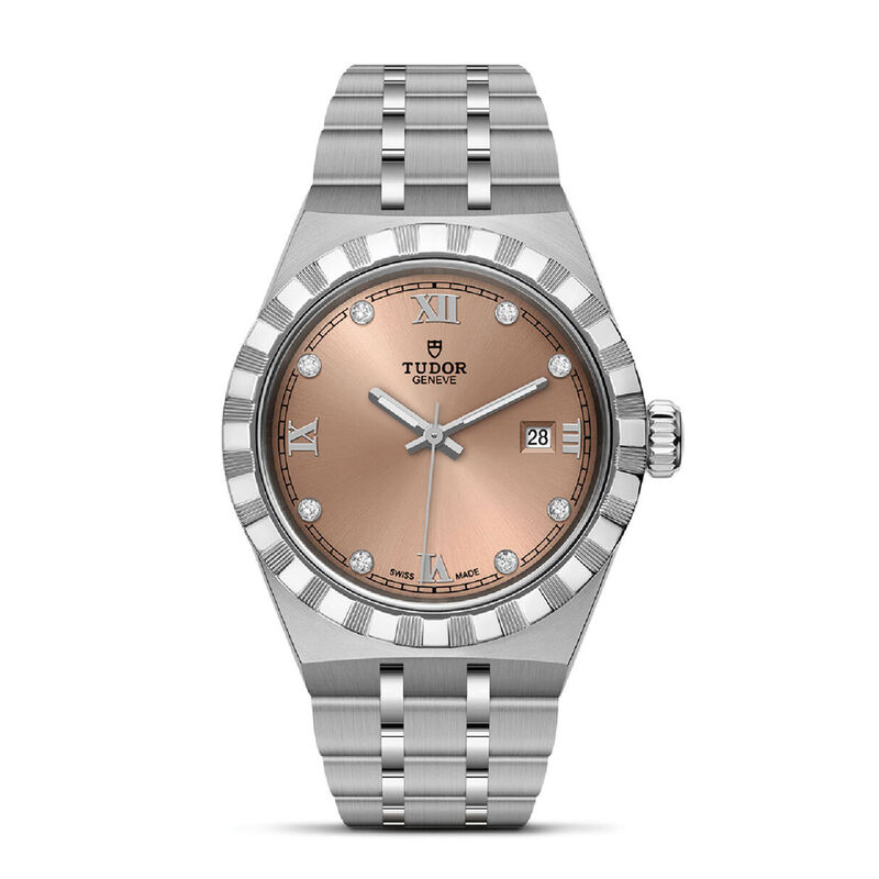 TUDOR Royal Salmon Dial Watch, 28mm image number 0