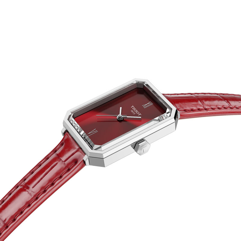TISSOT SRV Red Dial Watch, 30mm x 21.8mm image number 3