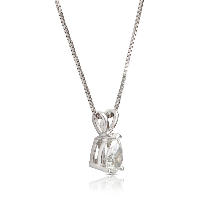 Pear Diamond Solitaire Pendant 14K 1/3 ct. image number 1