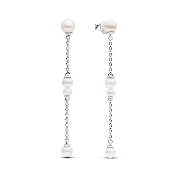 Pandora Treated Freshwater Cultured Pearl Drop Earrings