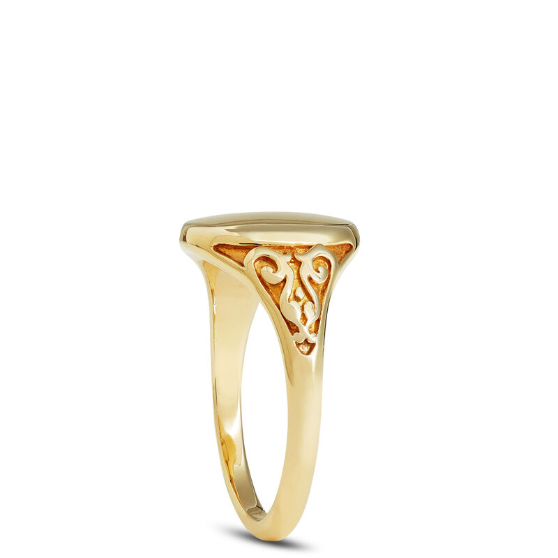 Toscano Signet Ring 14K, Yellow Gold image number 1