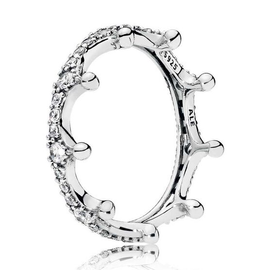 Pandora Clear Sparkling CZ Crown Ring