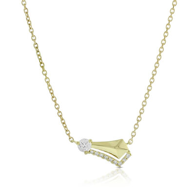 Jade Trau for Ben Bridge Signature Diamond Necklace 18K