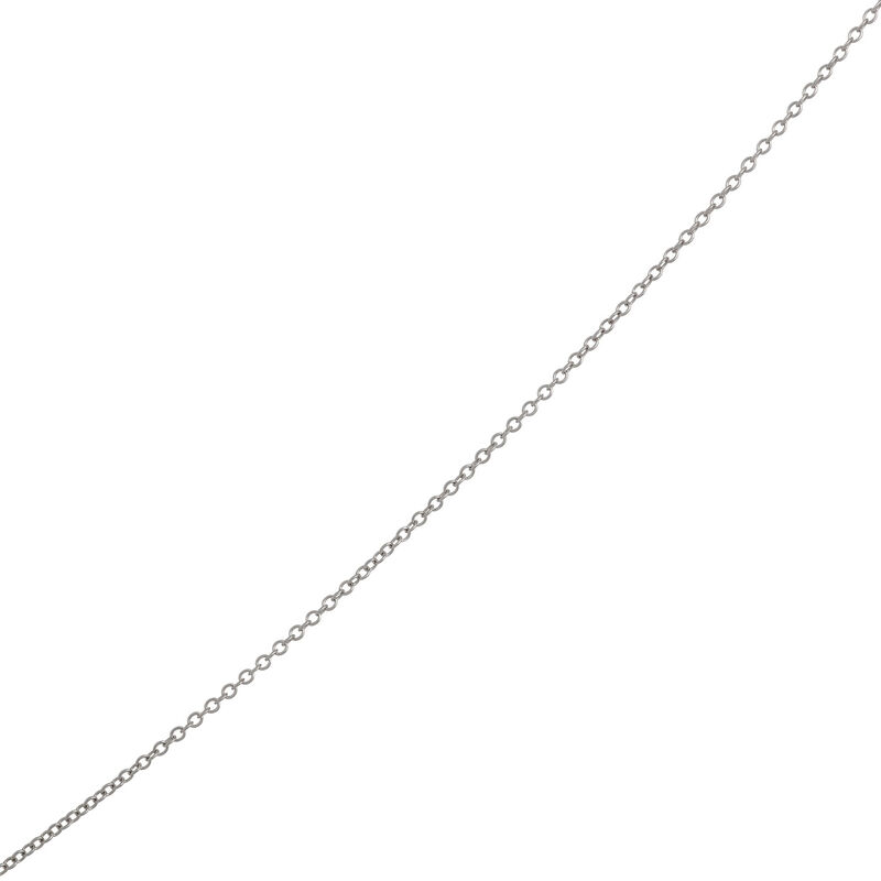 White and Black Diamond Oval Pendant, 1 ⅕  Carat Total Weight, 14K White Gold image number 4