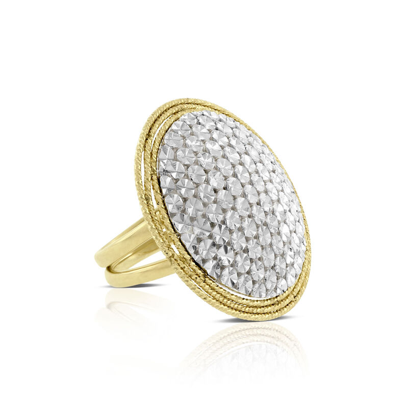 Toscano Diamond Cut Halo Ring 14K image number 1