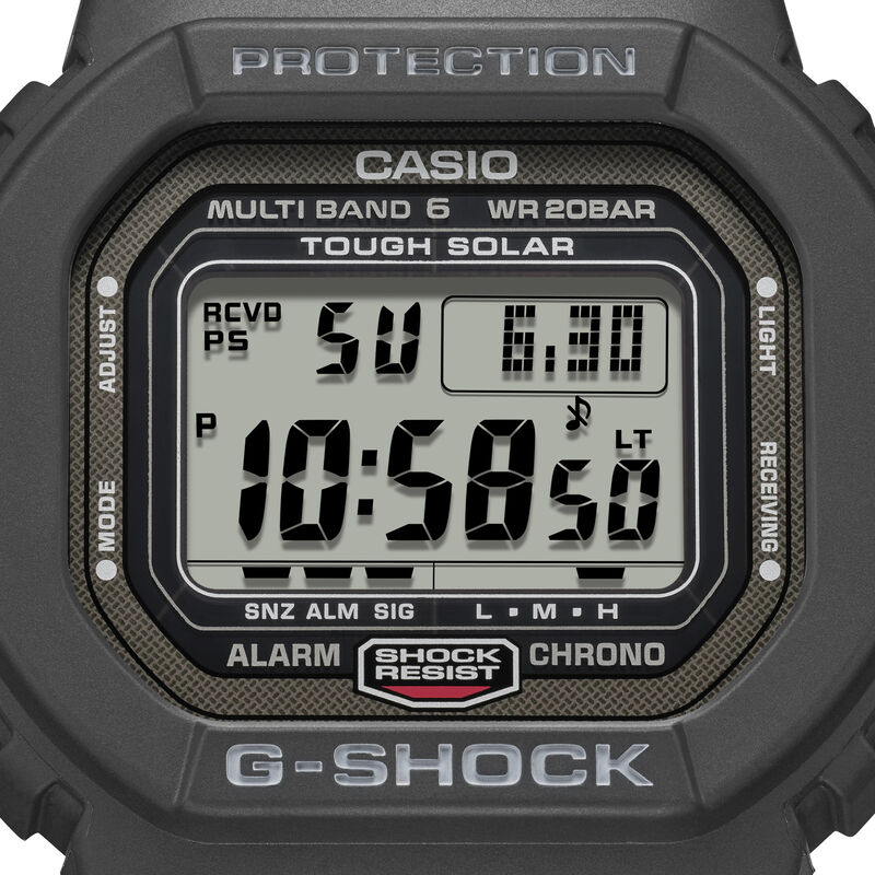 G-Shock 5600 Series Digital Gray Dial Watch, 48.9mm x 42.8mm image number 2
