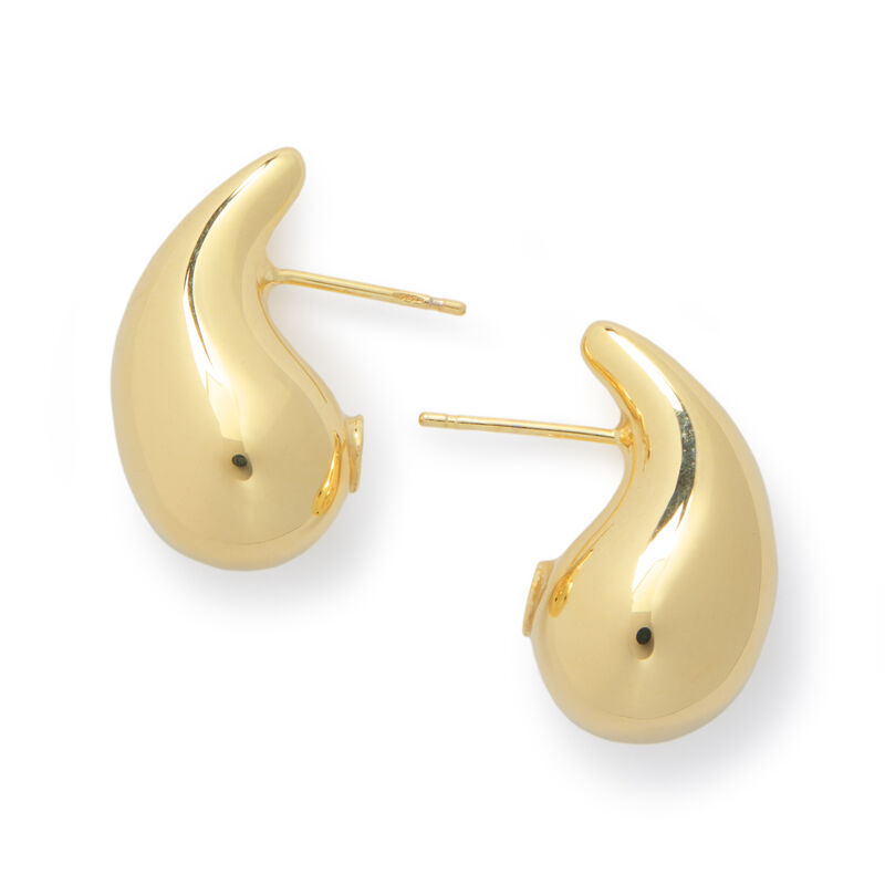 Toscano Teardrop Studs, 14K Yellow Gold image number 2