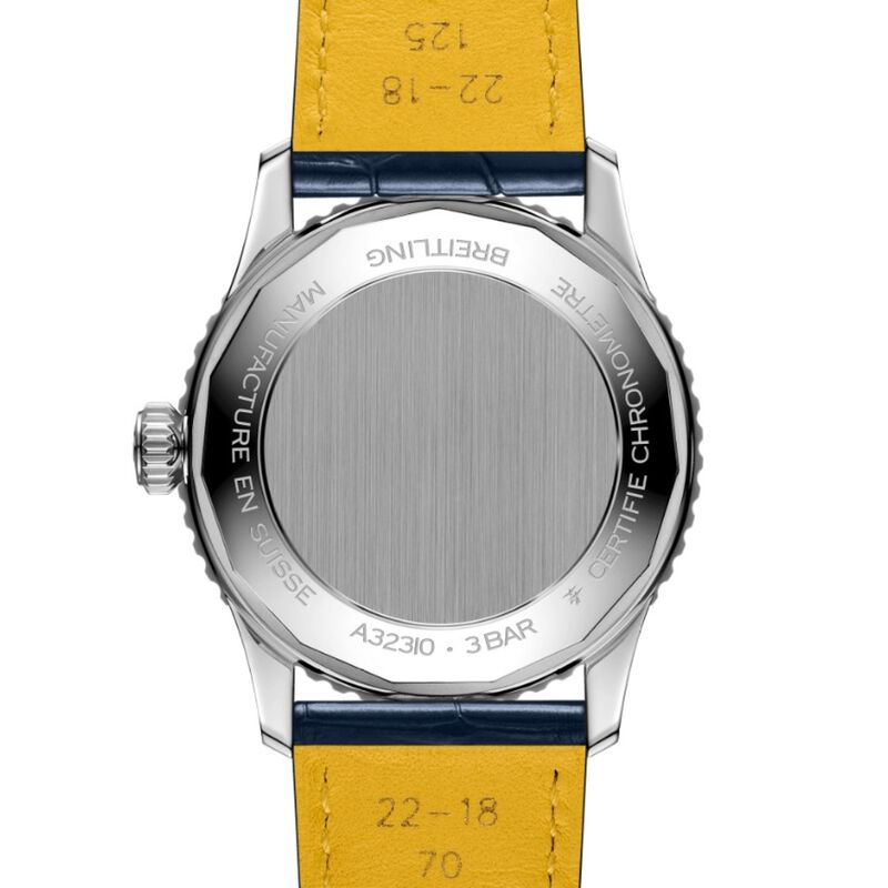 Breitling Navitimer Automatic Ice Blue Dial Alligator Strap Watch, 41mm image number 3