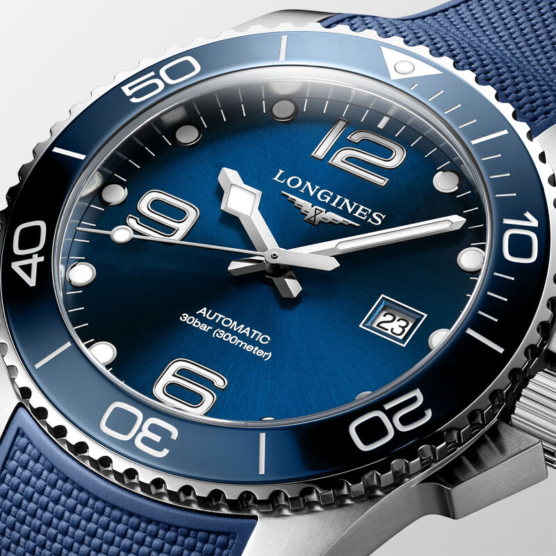 Longines Hydroconquest Sunray Blue Dial Watch, 43mm image number 3