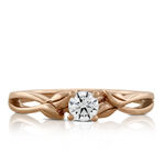Rose Gold Ikuma Canadian Diamond Engagement Ring 14K