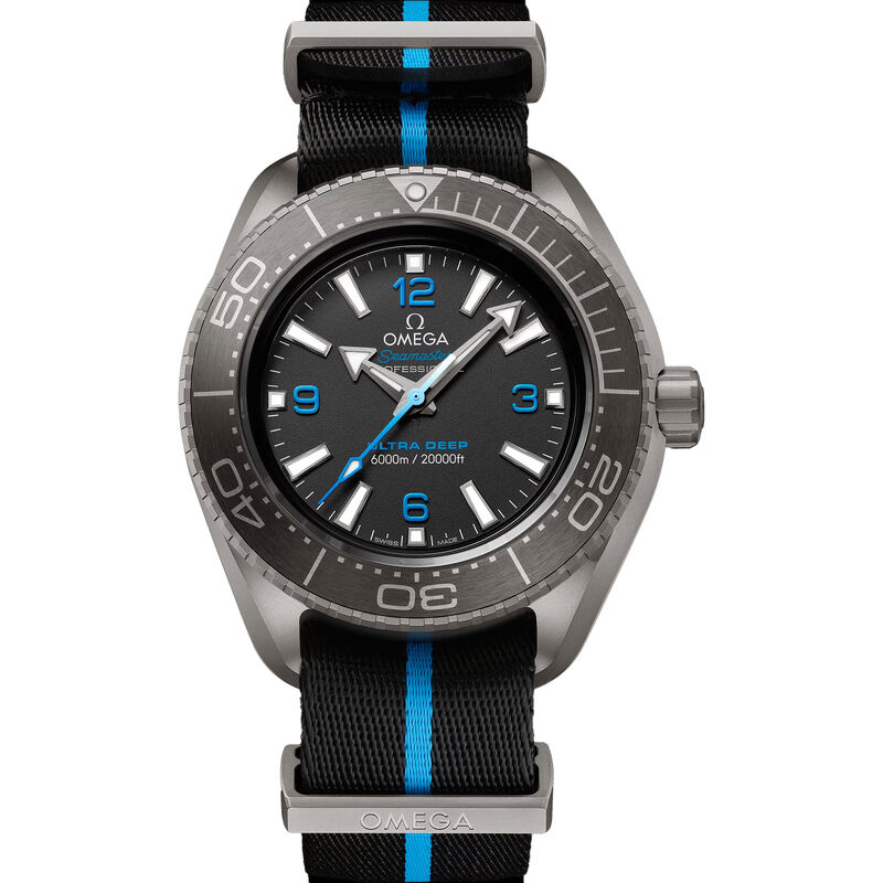 Pre-Owned OMEGA Seamaster Planet Ocean 6000M Black Dial Watch, 45.5mm image number 0
