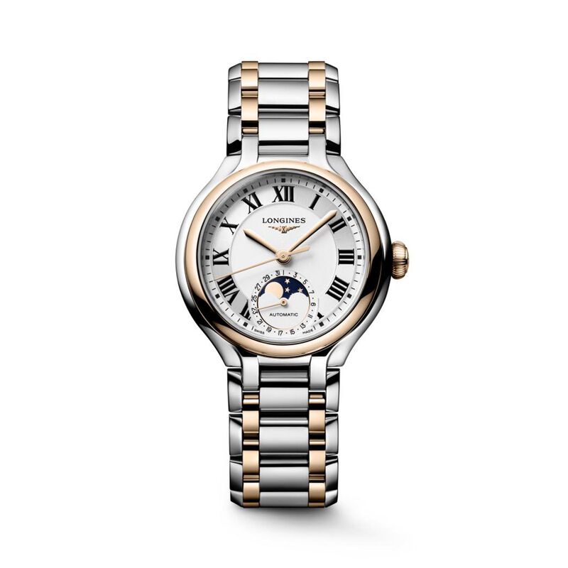 Longines Primaluna Moonphase White Dial Watch, 34mm image number 0