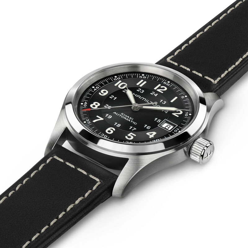 Hamilton Khaki Field Black Dial Watch, 38mm image number 1