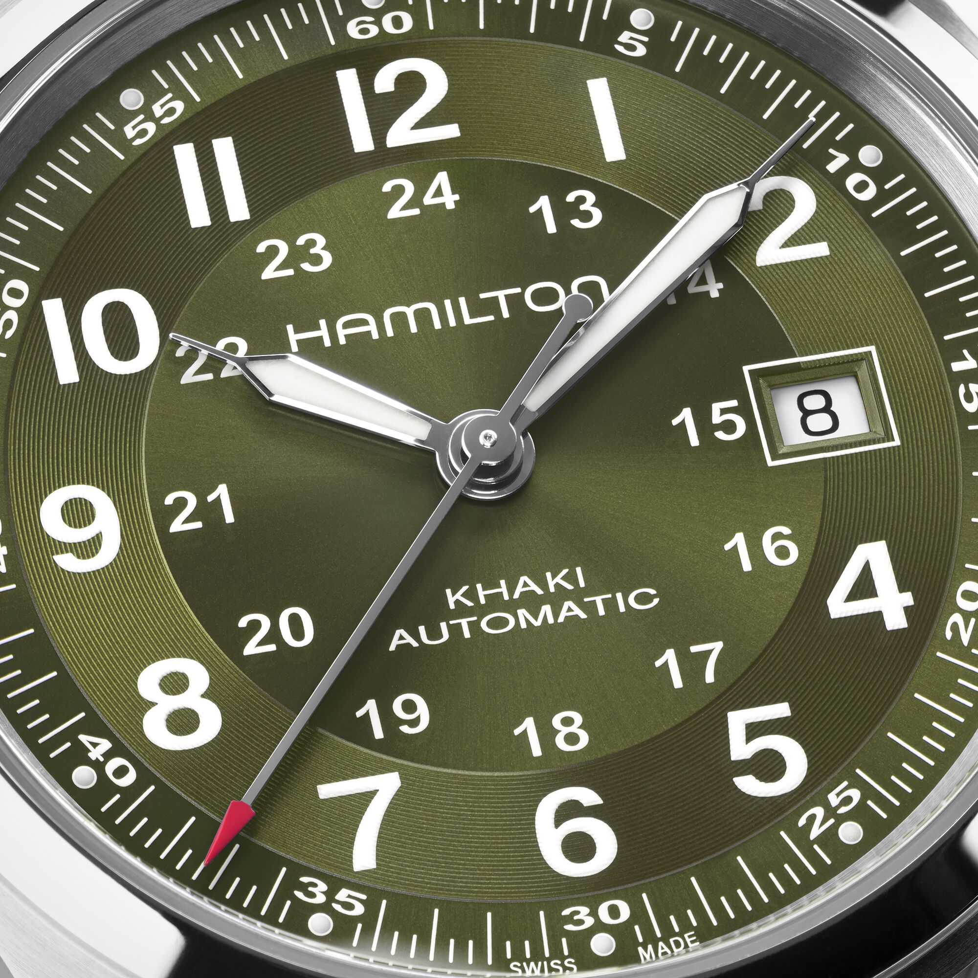 Hamilton Khaki グリーンデイト Hamilton Khaki Field Mechanical Green Dial Watch, 38mm